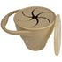 BraveJusticeKidsCo. | Snack Attack Cup | Collapsible Silicone Container | Toddler and Baby Catcher Lid (Warm Sand)...