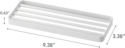 Yamazaki Home Tower bathroom trays, One Size, White...