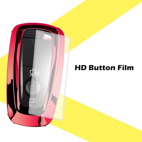 Car Key Fob Cover,Compatible with Ford F-150 F-250 F-350 Ecosport Edge Explorer Fusion Mustang Key Fob Silicone TPU Protective Case Holder Shell w...