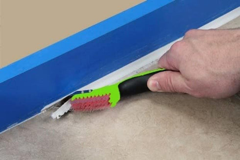 Warner Manufacturing 3-in-1 Caulk Tool for Easy Removal and Application, Scraper, Brush and Applicator,Green...