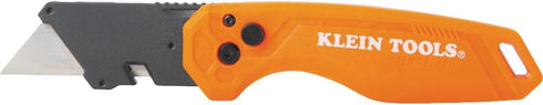 Klein Tools 44312 2-Piece Folding Utility Knife and Slide-Out Knife Set, FLICKBLADE, Retractable with On-Tool Blade Storage, Includes 5 Blades...