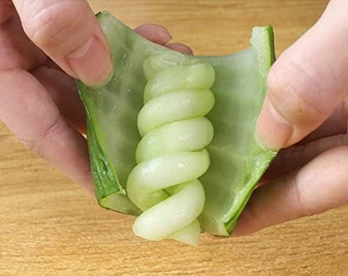 Vegetables Spiral Knife Carving Tool Potato Carrot Cucumber Salad Chopper Manual Spiral Screw Slicer Cutter Spiralizer (6.5 inches, 1 PCS)...