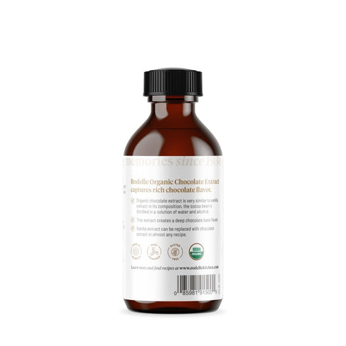 RODELLE Organics Pure Chocolate Extract, 2 Fl Oz...