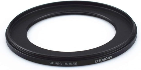 82 to 58mm Metal Ring/82mm to 58mm Step Down Rings Filter Adapter for UV,ND,CPL,Metal Step Down Rings,Compatible with All 82mm Camera Lenses & 58m...