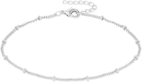 Dainty Gold Chain Anklet,Simple Delicate Figaro Chain Ankelt,Curb Chain Anklet,Coin Chain Anklet,Satellite Chain Anklet,Link Chain Ankle Bracelet,...