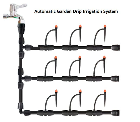 1/4" Drip Irrigation Emitters, Yulaiyoen 1/4-inch Spray Emitters 30 Pack, Automatic Drip Irrigation Parts Accessories, 360 Degree Drip Irrigation ...