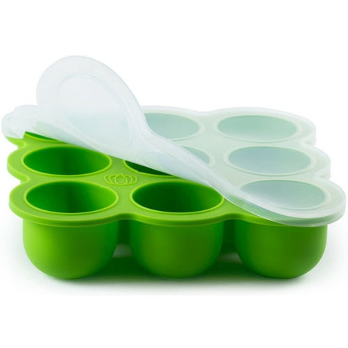Samuelworld Baby Food Storage Container, 12 Portions x 2.5oz - BPA Free Silicone Freezer Tray with Clip-On Lid for Milk Storage, Homemade Baby Foo...