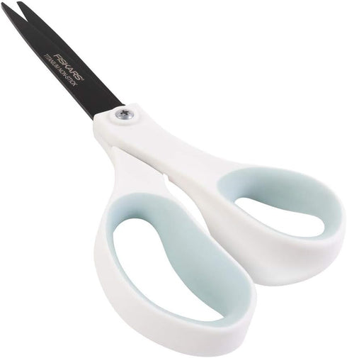 Fiskars Non-Stick Titanium Softgrip Fashion Scissors, 8"...