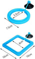 2pc Fish Feeding Ring,Floating Tropical Fish Food Ring Aquarium Fish Tank Suction Cup,Prevents Food from Entering Filter, Pet Supplies Food Tray F...