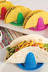 Talisman Designs Sombrero Taco Holders - Set of 4, Hold & Fill Small or Large Tacos | Crunch & Soft...
