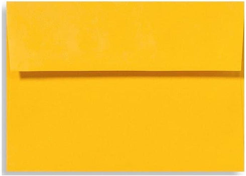 LUXPaper A6 Invitation Envelopes | Peel & Press | 4 3/4" x 6 1/2" | Sunflower Yellow | 80lb. Text | 50 Qty...
