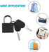 2Pcs Black Luggage Lock with Keys Padlock Small Suitcase Lock Luggage Locks Padlocks for Suitcase Backpack Gym Locker Jewelry Box Padlock (23mm),K...