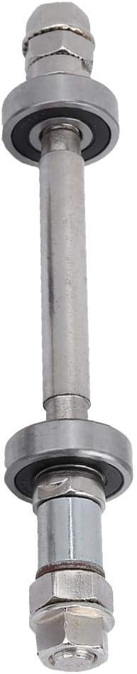 Bicycle Rear Hub Axle, Bike Axle Front 5.51inch Rear 7.09inch 6000 Bearing Metal High Load Bearing Capacity, Bike Repair Tool Accessories for Moun...