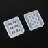 2pcs/set square with Holes Resin Epoxy for Jewelry Polymer Pearl Clay DIY Cake 3D Drop Glue Crafting Decor Silicone Mold Tool...