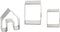 SIENON Gingerbread House Cookie Cutter Set 3pcs, 3D Stainless Steel Mini Christmas House Cookie Cutter Kit, Ginger bread Biscuit Cookie Mold Mug T...