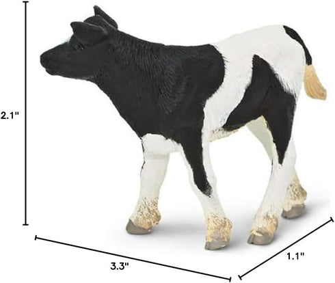Safari Ltd. Holstein Calf Figurine - Detailed 3.25" Plastic Model Figure - Fun Educational Play Toy for Boys, Girls & Kids Ages 3+...