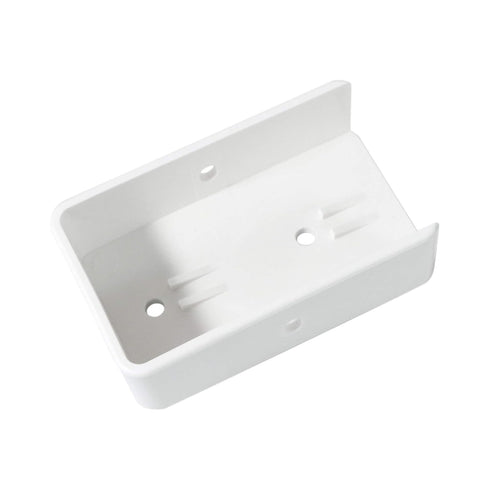 2PCS 2" x 3.5" Vinyl Fence Brackets, Rail Mount Bracket, Vinyl Fence Parts, Screws Included, White...