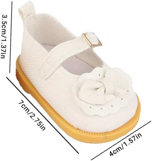 6 Pairs of Dorable Doll Shoes for 14 Inch Doll, Cute Bow Doll Shoes for 14 Inch Girl Dolls, Randomly 6 Pairs from 10 Shown in The Picture, Doll Ac...