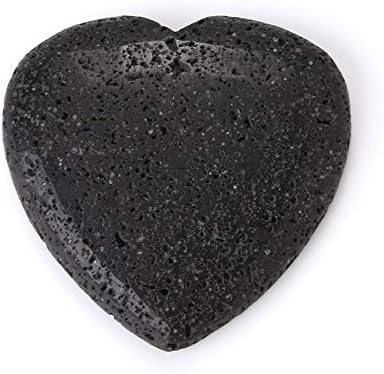Black Lava Stone Heart Phone Grip, Essential Oil Diffuser Collapsible Holder for Smart Phone and Tablet...