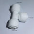 (White tubing 5 meters) - 10 pcs 1cm Quick Connect Push In to Connect Water Purifiers Tube Fittings for RO Water Reverse Osmosis System+5 metres(1...