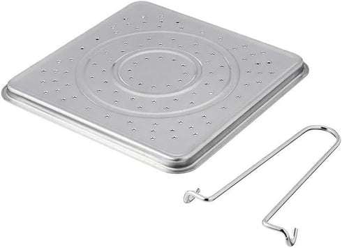 Classica Foldable Tin Plate Bread Toaster Camping Cookware, Ideal For Use On Gas Flame, Bread and Tortillas, and Pan (Stainless Steel), Silver...