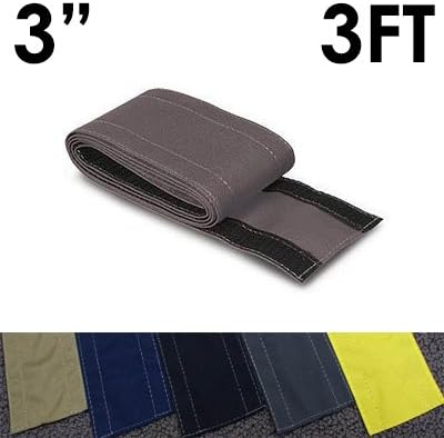 Electriduct 3" SafCord Carpet Cord Cover Strip Secure and Hide Floor Cables and Wires - 3 Feet - Gray | Works only on Commercial Carpet, Barber an...