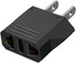 (Black-5pcs) American Standard Plug to 2 Hole sockets Travel Conversion Plugs,EU Socket to US Plug?Adapter Europe to USA, Europe to America Travel...