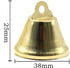 50 Pcs Gold Christmas Bells Bulk Hanging Decorations for Tree Ornaments Holiday Party Decor DIY Crafts Festive Jingle Bells Premium Metal(38mm, Go...