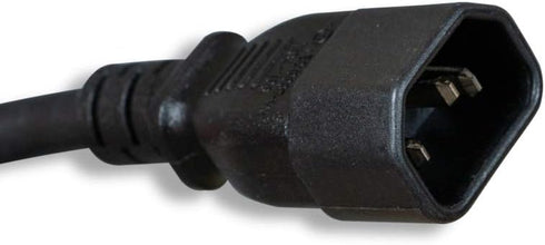 AC Extension Power Cord, IEC320 C14 to IEC320 C15, 14 AWG, 15A, 250V (ZWACDEAE-06)...
