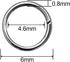 600pcs 304 Stainless-Steel Jump Rings for Jewelry Making Supplies - Silver Open Rings 21Gauge 6mm Boxed Jewelry Findings for DIY Bracelet Earrings...
