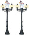 Department 56 Accessories for Villages Miniature Snowman Street Light Display Piece (Set of 2)...