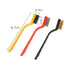 3PCS Mini Wire Brush , Wire Brush, Copper-Plated Wire Brush, Nylon Brush (1 Pieces Each) ,Curved Handle Masonry Brush Wire Bristle for Cleaning We...