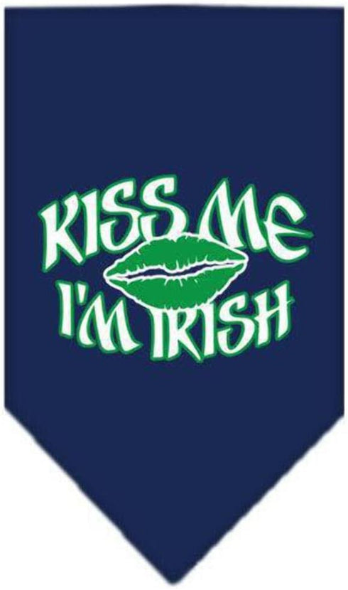 Mirage Pet Products Kiss Me I'm Irish Screen Print Bandana, Small, Turquoise...