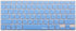 XSKN Hebrew Language Blue Color Silicone Keyboard Skin Cover Compatible with 2015 and Earlier Released MacBook Air 13 inch MacBook Pro 13 15 17 in...