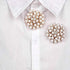 Elegant Imitation Pearl Floral Crystal Brooch Pin for Wedding Bridal Fashion Jewelry...