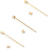 Wynameleri Mens Shirt Collar Bars Pins Clips Clasps Silver Tone and Gold Tone Set 3 PCS Business Gift 60mm...