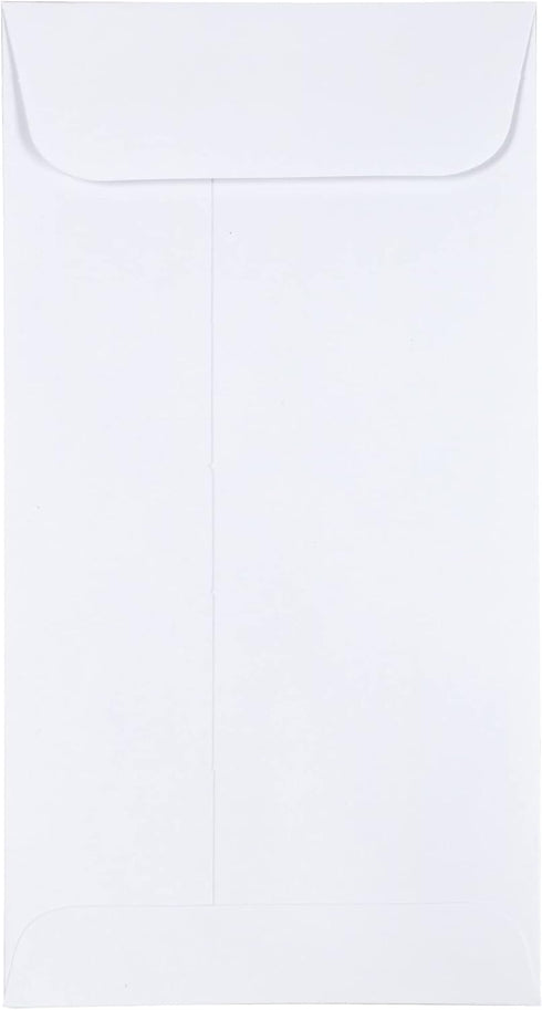 JAM PAPER #7 Coin Business Envelopes with Peel and Seal Closure - 3 1/2 x 6 1/2 - White - 50/Pack...