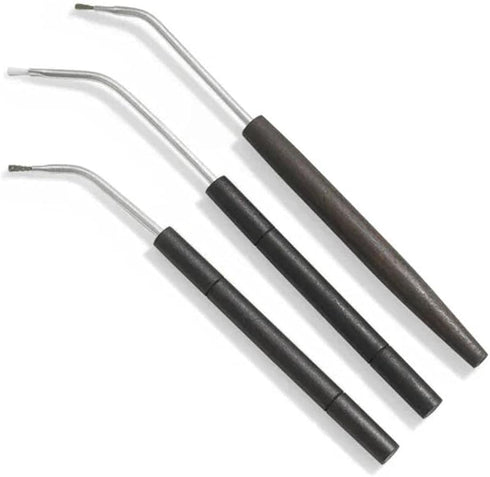 BIRCHWOOD CASEY Angled Cleaning Brushes | Durable Versatile Gun Maintenance Cleaning Scrubbing Nylon, Bronze & Stainless Small Brush Set - Pack of...
