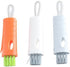 3Pcs Carrot Shape Cup Brush,Creative Glass Cup Washing Brush 3 in 1 Drinking Bottle Mouth Brush Portable Cup Lid Cleaning Brush for Home Kitchen...