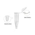 50 Pcs Centrifuge Tubes Bottom Tip Clear Plastic Test Tube Vials 0.2mL 0.5ML 1.5ML (0.2ml)...