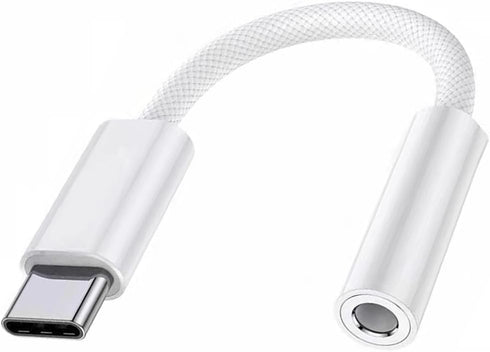 USB-C to 3.5 mm Headphone Jack Adapter for iPhone 15, USB C to Aux Audio Braided Cable Cord Compatible with iPad Pro, MacBook Pro, Samsung Galaxy ...