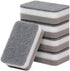 5 Pcs Heavy Duty Scrub Sponges,Dual-Sided Dishwashing Sponge for Kitchen,Multi-Use Deep Cleaning Scrub Sponge (Grey White)...