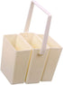 Artibetter Brush Washing Bucket Plastic Triple Detachable Pen Cleaner Barrel Square Watercolor Art Paint Storage Pail Container for Drawing Oil Pa...