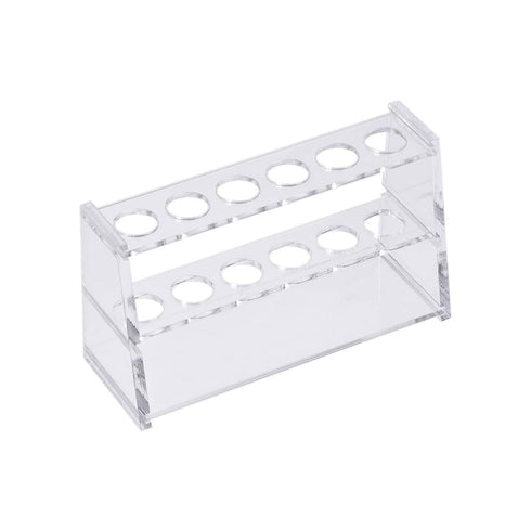 Acrylic Test Tube Holder Rack 6 Sockets for 10ml Centrifuge Tubes Clear (10ml,6 Sockets)...