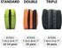 LIHIT LAB Large Capacity Triple Zipper Pencil Case For School Office College, Big Capacity 8 Compartments Pencil Bag Holder Adults Teen Boys Girls...