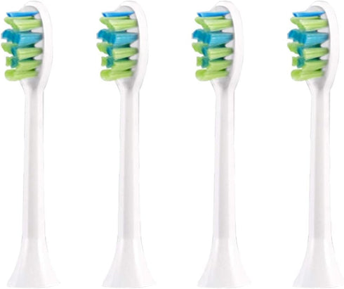 7am2m AM101/AM105 Electric Toothbrush Brush Heads x 4 for 7am2m Electric Toothbrush ONLY(White)...