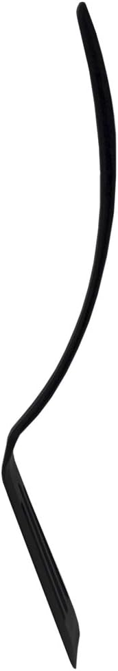 Home Basics Flexible Nylon Slotted Spatula with Curved Handle, Heat Resistant Turner, Non-Stick Kitchen Cooking Utensil for Baking, Frying, Black...
