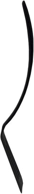 Home Basics Flexible Nylon Slotted Spatula with Curved Handle, Heat Resistant Turner, Non-Stick Kitchen Cooking Utensil for Baking, Frying, Black...