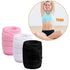 3Pcs Pink Spa Headband, Make up Hairband, Stretch Terry Cloth Headbands and Face Wash Wristband Set, Makeup Headbands Wrist Towels for Washing Fac...