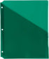 JAM PAPER Plastic Binder Dividers w/Pocket - 11 3/16 x 9 1/4 - Green - 6/Pack...